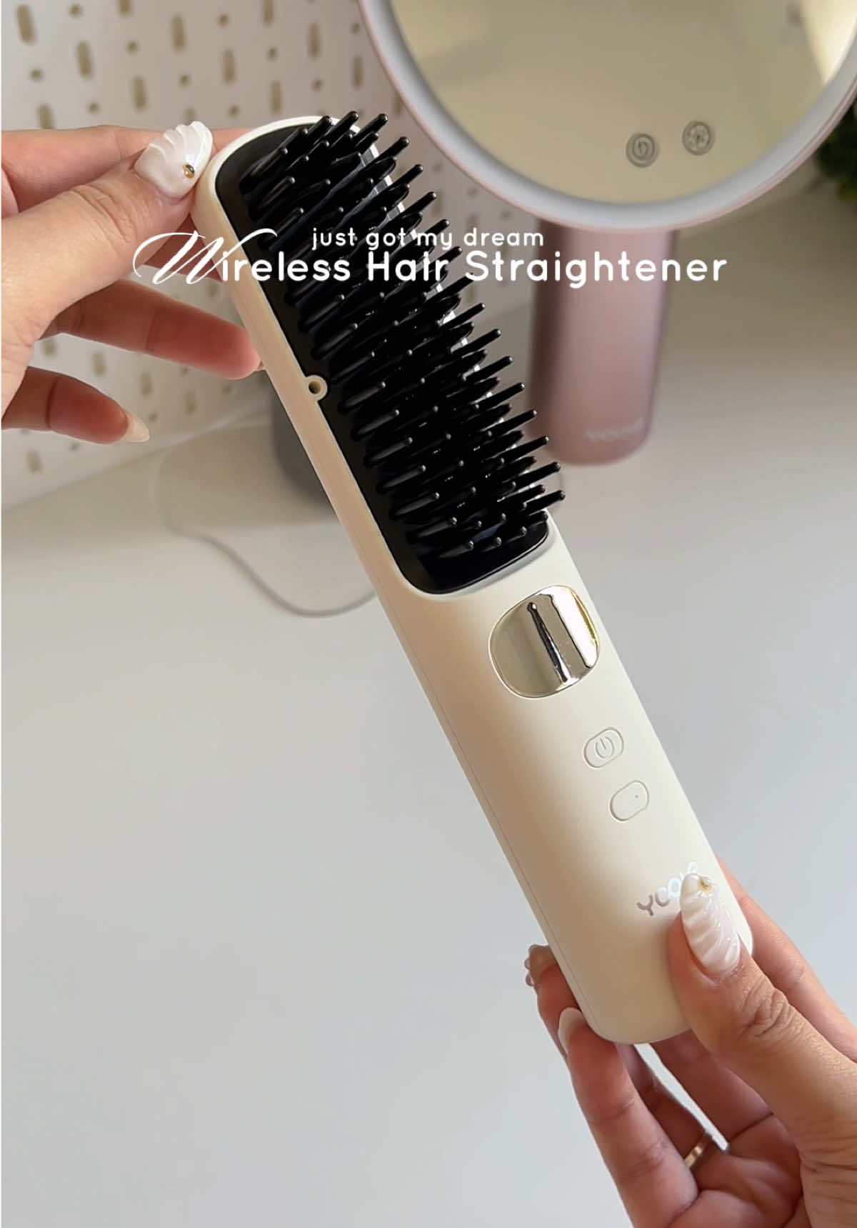 Sobrang ganda! My 3rd Yoole Product🥹💗 #hairstraightener #wirelesshairstraighener #wirelesshaircurler #portablehairstraightner #minihairstraightener 