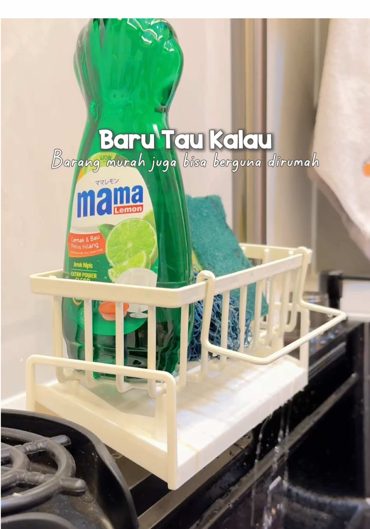Barang murah tapi berguna banget, rak spons cuci piring. #rakspons #rakcucipiring #rakwastafel 