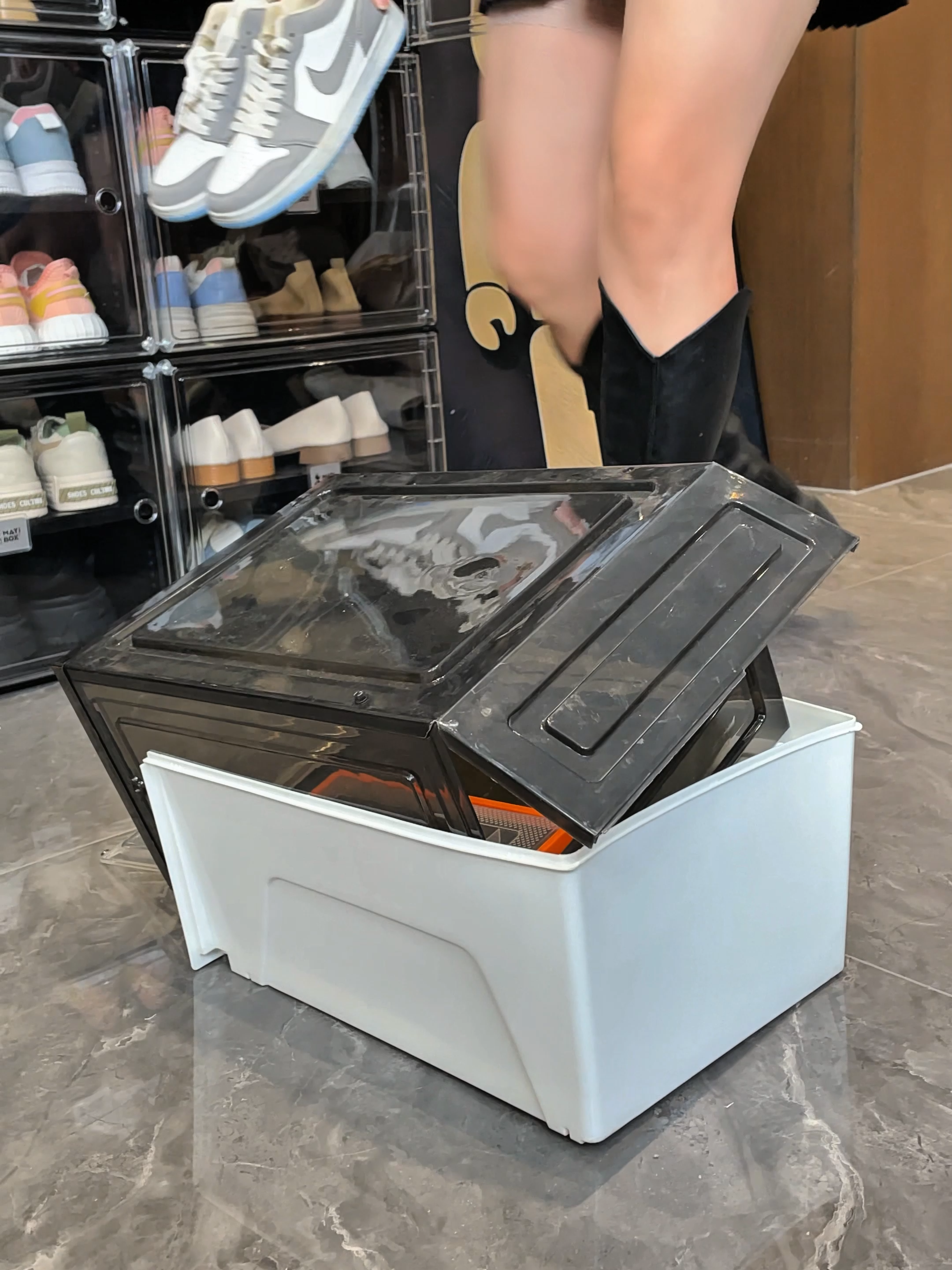 Hộp giày gấp ANTBOX là phép thuật không gian! Công suất lớn như biển và dễ dàng gấp lại, làm cho lưu trữ đơn giản vô song!#ANTBOX#hotsale🔥 #antboxshoebox