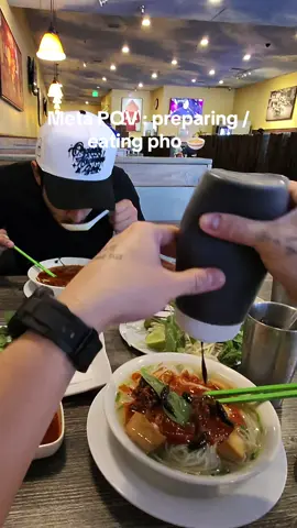 Meta POV: Preparing / Eating Pho 🍜 | How do you prepare yours? #pho #pov #metapov #metaglasses 