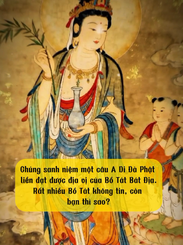 Người muốn tu phước báo, đều cho rằng có tiền mới có thể tu phước. Không có tiền thì lấy cái gì để tu phước đây?Đó là do họ không biết, niệm một tiếng Phật hiệu, đó là tu phước còn cao hơn cả việc bố thí tài vật nữa. Dẫu có bố thí của cải khắp tam thiên đại thiên thế giới, cũng không so nổi với một câu A Di Đà Phật, đó là khi bạn dùng tấm lòng chân thành cung kính, niệm một câu A Di Đà Phật. Cái này rất nhiều người  biết. Vì sao thế? Dùng tấm chân thành niệm một câu Phật hiệu, liền sẽ thông với A Di Đà Phật. Bạn kết được một tuyến đường thông trực tiếp rồi, liền được oai thần bổn nguyện của A Di Đà Phật gia trì. Hay nói cách khác, một tiếng Phật hiệu, trong câu Phật hiệu ấy hàm chứa trọn vẹn 48 nguyện, gồm cả kinh Vô Lượng Thọ, và cả bộ Đại Phương Quảng Phật Hoa Nghiêm Kinh nữa. Mở rộng hơn, chính là hết thảy kinh giáo được thuyết bởi tất cả chư Phật Như Lai đều chứa trọn trong câu Phật hiệu này. Vấn đề ở chỗ bạn có biết cách niệm hay không mà thôi. Không biết niệm thì giống lúc niệm cứ xen tạp mong cầu trong đó, nào là cầu thăng quan, cầu phát tài, tuy cũng vẫn cầu được, nhưng thế thì quá nhỏ bé rồi. Cái tâm nhỏ hẹp như vậy rồi, tâm lượng của ta rất lớn. Đã cầu thì cầu lớn một chút, nên cầu cho nó trọn vẹn. Trọn vẹn chính là khắp pháp giới hư không giới. Y như Huệ Năng đại sư đã nói vậy: 