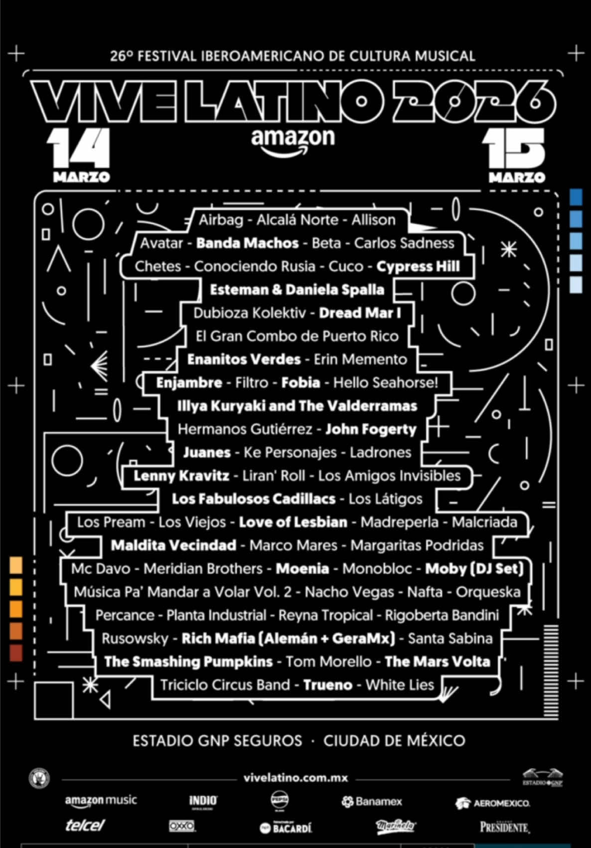 La música nos juntó y el #VL26 sigue uniéndonos. 🤘 ¡El Vive Latino está de regreso y este lineup trae historia, presente y promesa! ⚡ Presentado por Amazon 🎟️: Taquillas del #PalacioDeLosDeportes y Ticketmaster