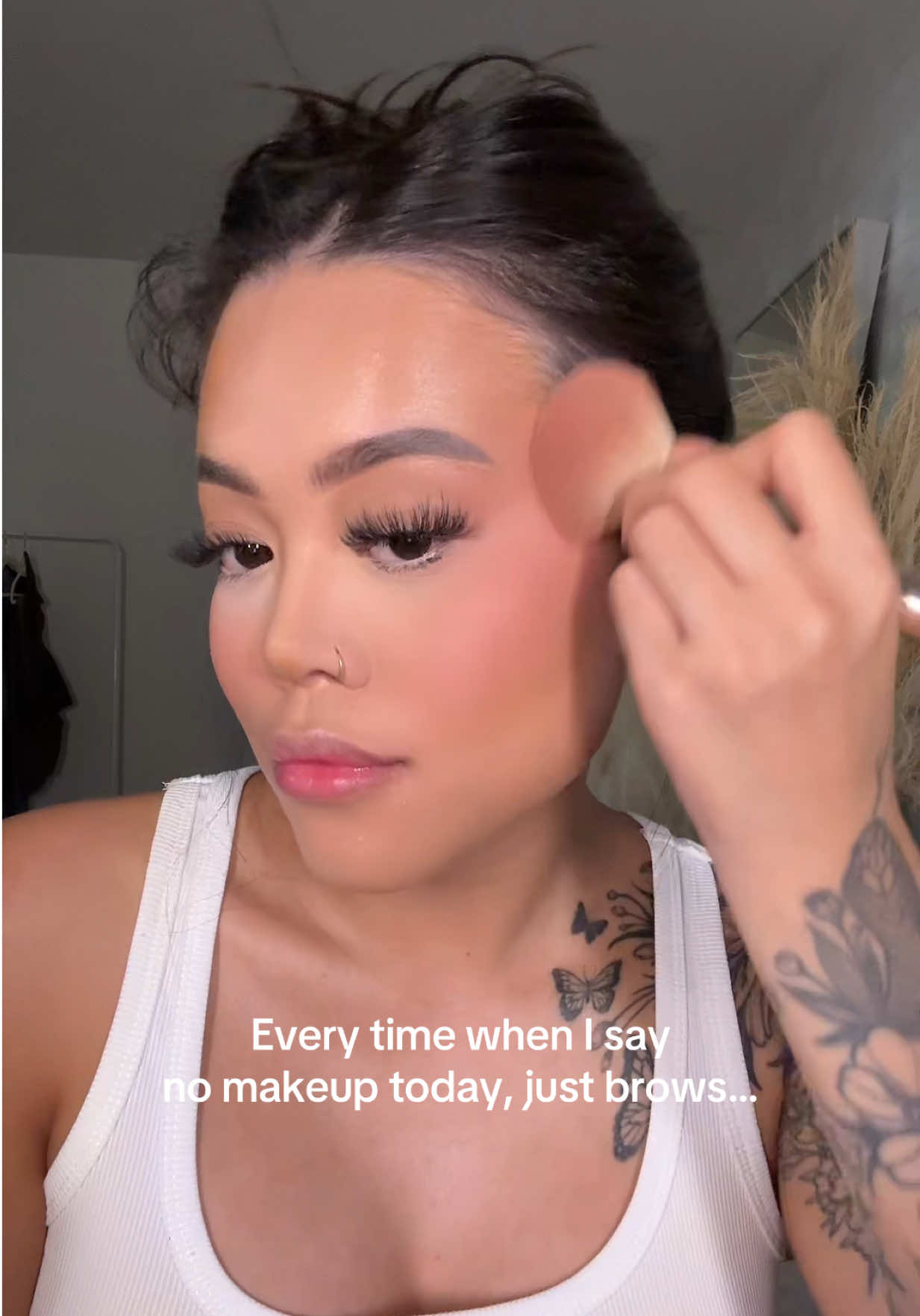 Yeaaaa just brows… #relatable #explore #funny #lmao #makeup 