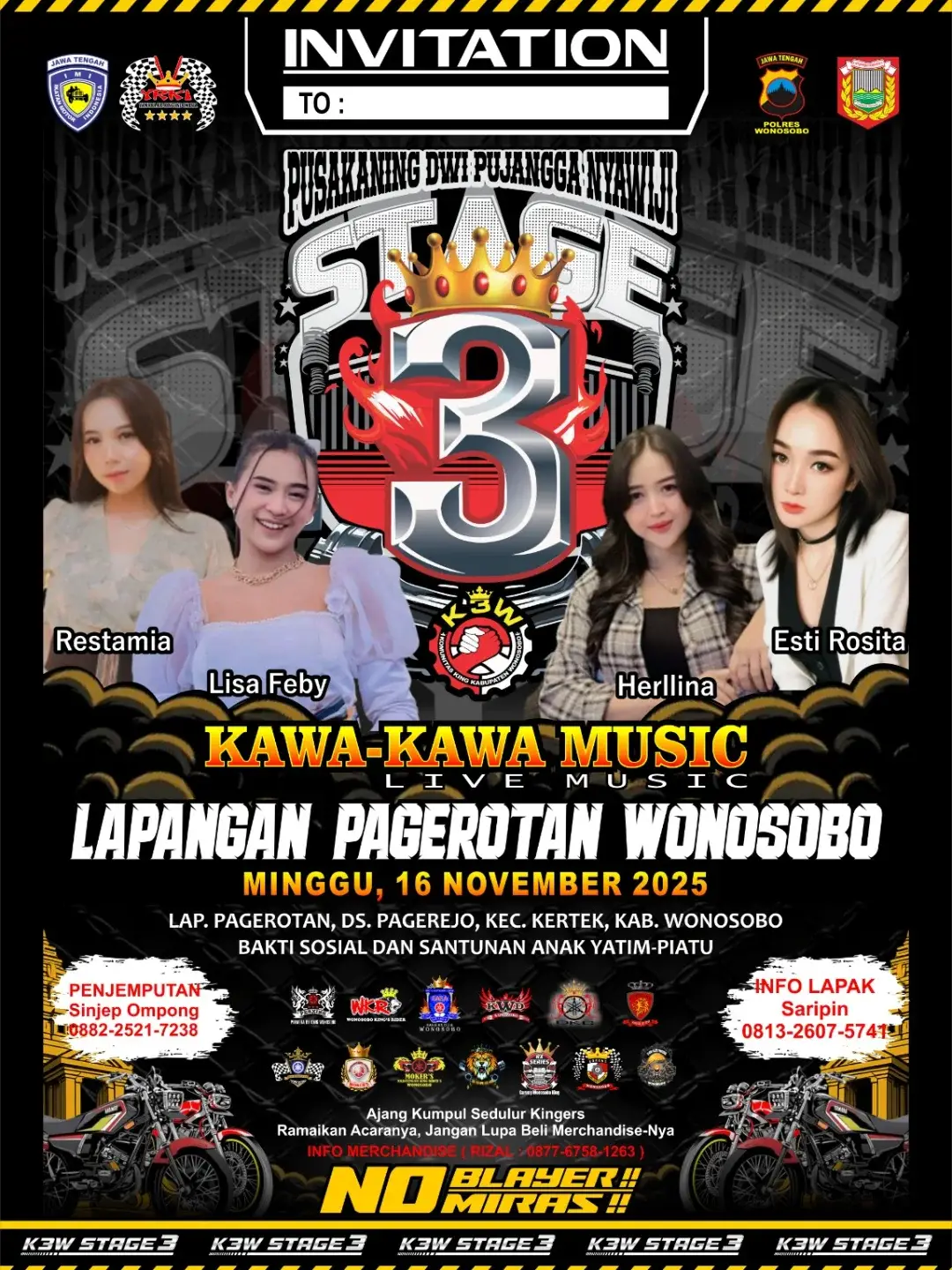 Wonosobo due gawe✈️ jangan lupa hadir dan ramaikan bolo acara K3W STAG3🫵 #rxking #rxking135cc #rxkingwonosobo  #rxkingnusantara #twostroke 