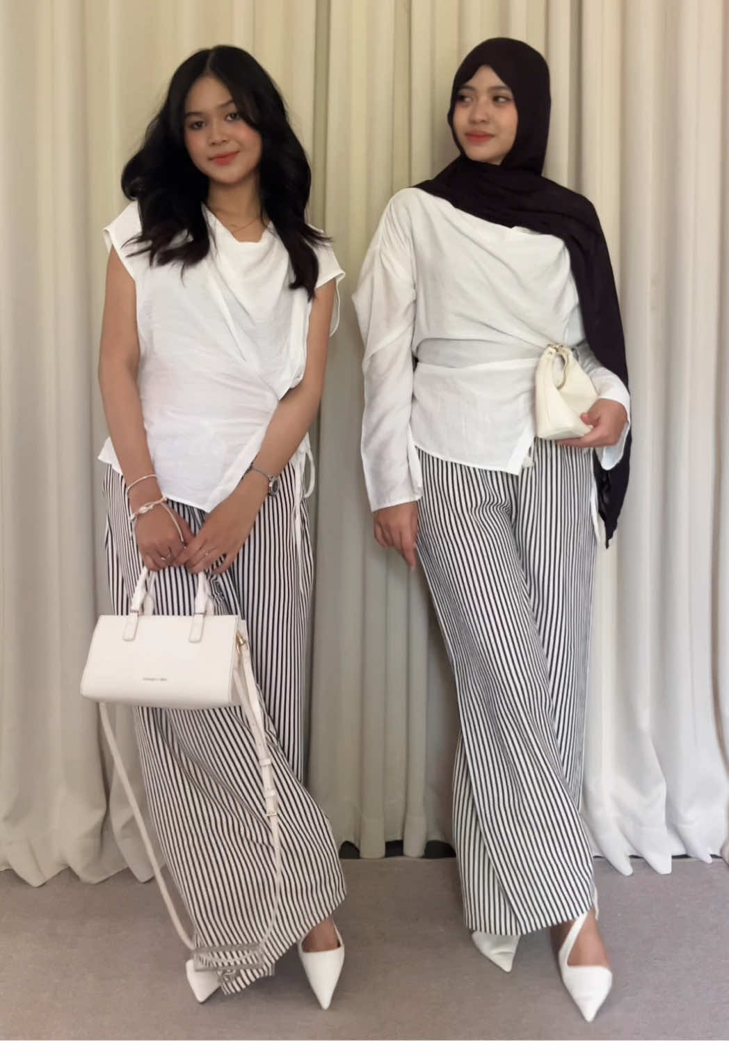 Hijab and non hijab look👀