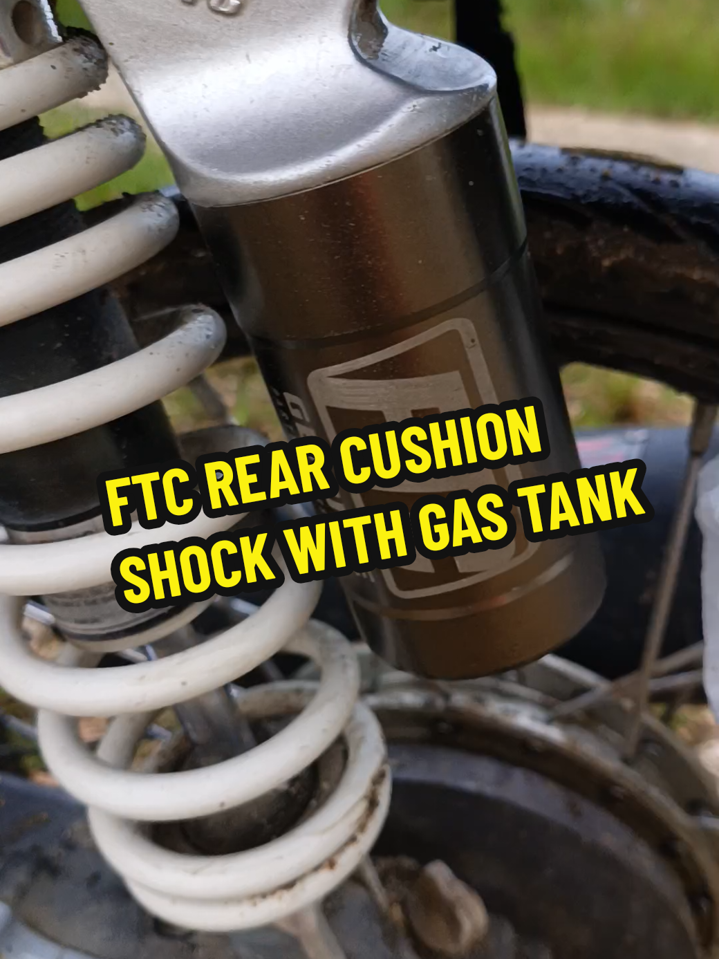 FTC REAR CUSHION SHOCK WITH GAS TANK #ftc rear shock absorber  #ftc  #motorparts 