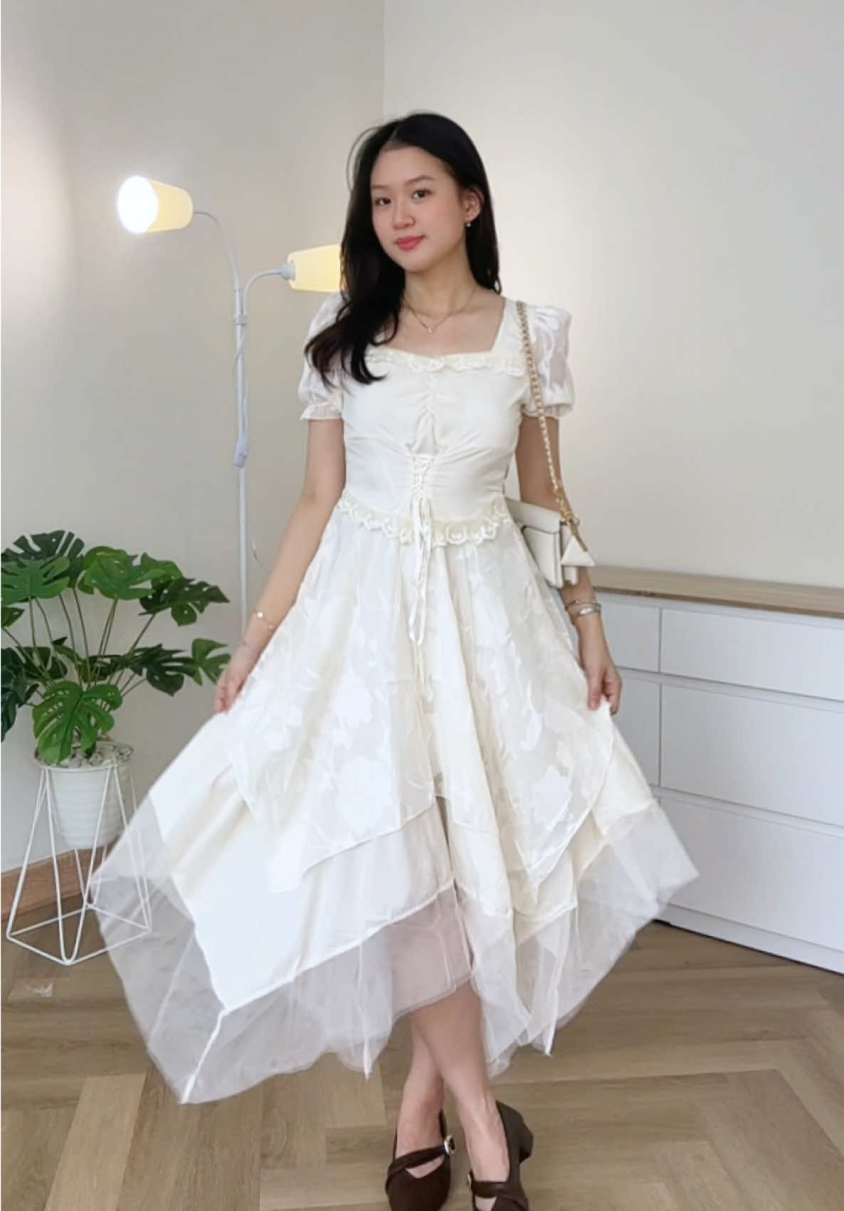 pake dress ini berasa jadi peri 🧚‍♀️✨💭 #dresscantik #dressvintage #dresswanita #dresselegan 