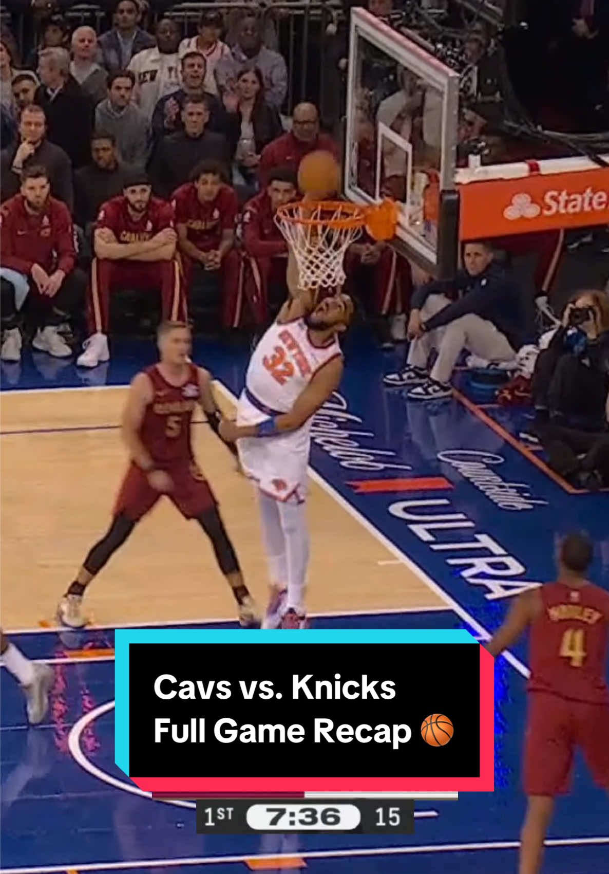 Quick rewind. Full recap. Here’s everything from @Cleveland Cavaliers vs. @New York Knicks 👏 #NBA #basketball #Knicks #Cavs 