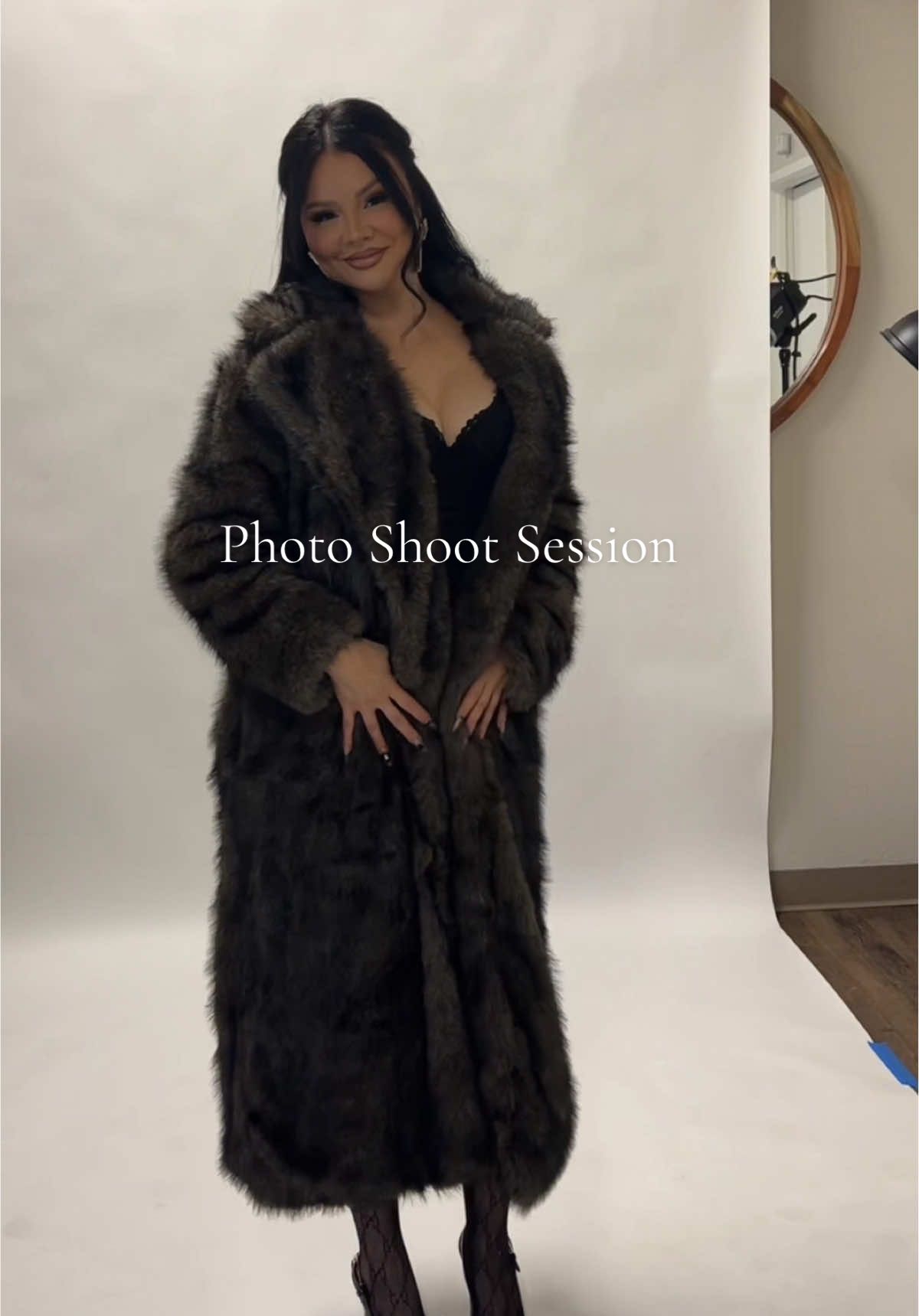 Such an amazing experience thank you (IG: pris.naranjo) 🖤 Coat: @Fashion Nova Kendall Two Toned Faux Fur Trench Coat - Brown/combo Check out @Estillo Ella for the cutest clothing! They’ve got the latest fashion trends, stylish accessories, and all the cozy coats you need for fall and winter. 🍂🧥 #photoshoot #furcoat #fyp #trending #fashionnova 