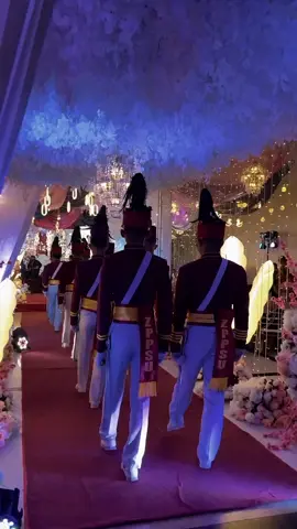 walking down the aisle with honor guards #wedding #marineengineering #zppsu 