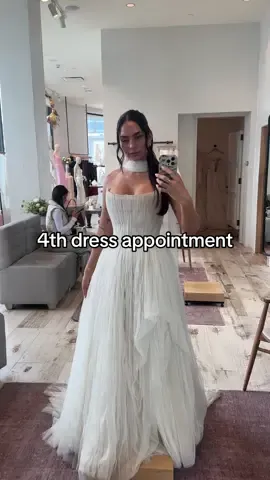 4th dress appointment.. spoiler alert I was very close to giving up after this 😔 #weddingdressshopping #weddingdress #anthropologieweddings #anthropologie 
