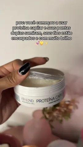 A amend é uma marca que já uso e sempre recomendo pq TUDO é de qualidade, e depois que testei essa proteína capilar me apaixonei mais ainda! Perfeita e não pesa nadinha o cabelo! 🥹✨💖 #mulheres #cabelos #viralvideos #amend 