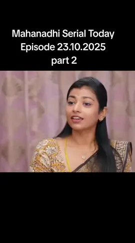 Mahanadhi Serial Today Episode  #mahanadhiserial #mahanathiserial #todayepisode #vijaytvserial #foryou 