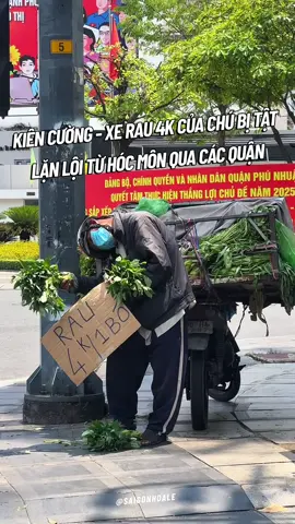 Xe rau chỉ 4k của chú bị tat đi lại, lái xe hay đứng bán đều rất khó khăn, nhưng chú vẫn rất kiên cường ngày nào cũng chăm chỉ lặn lội từ Hóc Môn rong ruổi lên các quận để bán. Sáng chú thường đứng ở chợ Bàn Cờ Q.3 sau đó đi các nơi. Chú thường đứng ở các đèn xanh đỏ ĐBP, Nguyễn Văn Trỗi, NKKN, Phan Xích Long. Cả nhà hữu duyên gặp giúp chú với nhen #caunoithiennghien #xuhuong #viral #reply #giaitri 
