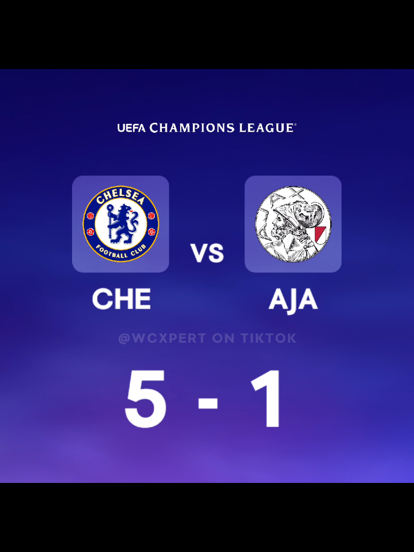 Chelsea 5-1 Ajax #chelsea #ajax #ucl #uefachampionsleague #championsleague  Chelsea delivered a commanding 5–1 victory over Ajax at Stamford Bridge in their 2025–26 UEFA Champions League group stage match. The Blues capitalised on an early red card to Ajax's Kenneth Taylor in the 17th minute, which shifted the momentum in Chelsea's favour. Marc Guiu opened the scoring shortly after, and Moisés Caicedo doubled the lead with a deflected long-range shot. Ajax briefly responded with a penalty from Wout Weghorst, but Chelsea regained control with two additional penalties converted by Enzo Fernández and Estêvão before halftime. Tyrique George sealed the win early in the second half, completing a dominant performance by Chelsea's youthful squad. This victory marked Chelsea's first five-goal haul in a Champions League match since 2017 and showcased the club's emerging talent. Estêvão, at 18 years and 181 days, became the youngest player to score for Chelsea in the competition and the third-youngest penalty scorer in Champions League history. The match also featured the introduction of 17-year-old Reggie Walsh, Chelsea's youngest-ever Champions League player. Chelsea's comprehensive win moves them to 11th in the group standings, with six points, while Ajax remains at the bottom with no points from their opening three matches. The Blues will look to build on this momentum as they prepare for their next Champions League fixture against Qarabağ on November 5.