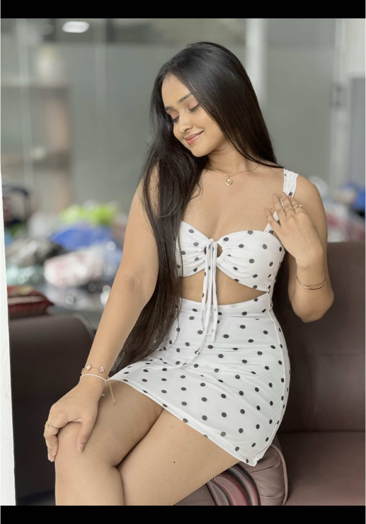 • Dot printed short frock Free size Kadawatha showroom only Contact us on 0760398071 #nova #vindy #imported #trendy #fashion #kadawatha #ragama #bangkok 
