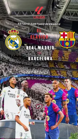Perebutan puncak klasemen #laliga ,Siapakah yang akan longsor? #Realmadrid /vs #Barcelona 😂 #ElClasico #madridbarcelona , minggu 26 Oktober 2025 , di selenggarakan di Santiago BERNABÉU stadium. @Real Madrid C.F. @fcbarcelona 