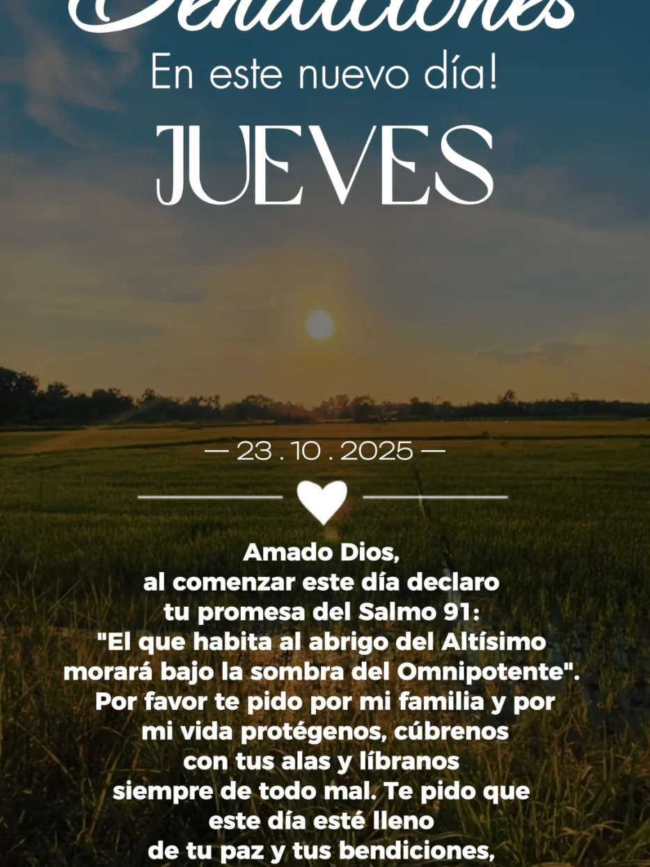 Gracias por un nuevo día mi Dios #graciasdios #buenosdias #oraciondelamañana #bendecidodia🙏🙏🙏🌞♥️ #diostebendiga 