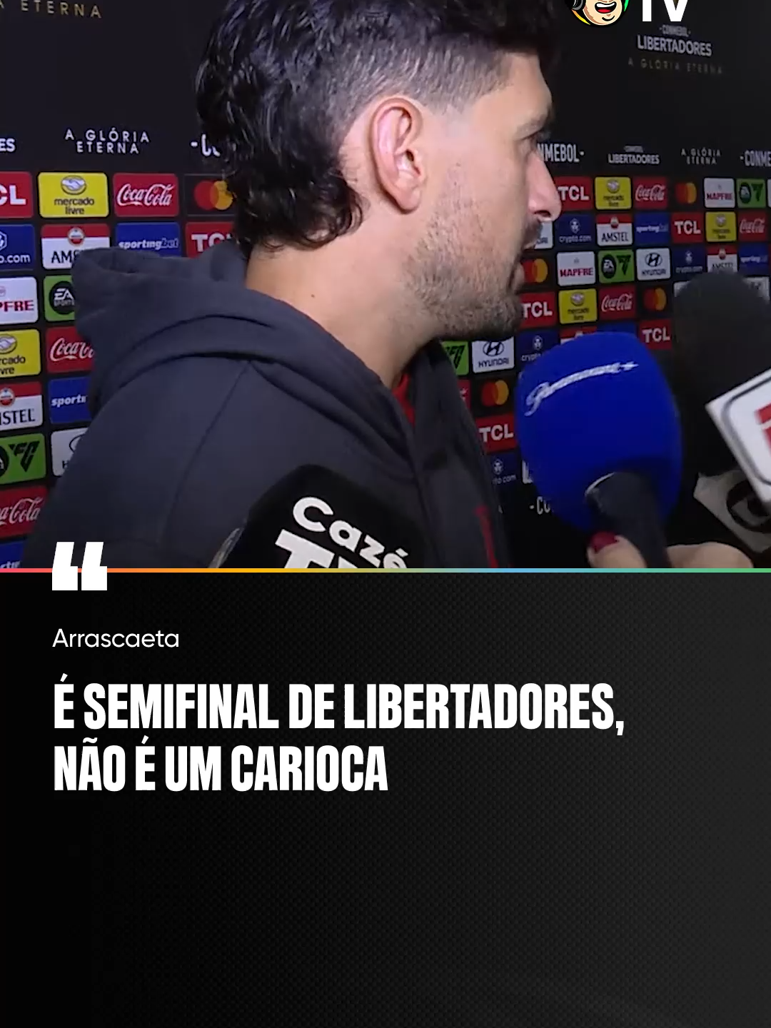 ''É SEMIFINAL DE LIBERTADORES, NÃO É UM JOGO DE CARIOCA'' disse Arrascaeta sobre jogar fora de casa. Ou seja, é um jogo decisivo em qualquer lugar do planeta! 😅 #NocheDeCopa #Libertadores #Flamengo #Racing #CoberturaCazéTV #FutebolBrasileiro #ZonaMista #TikTokSports
