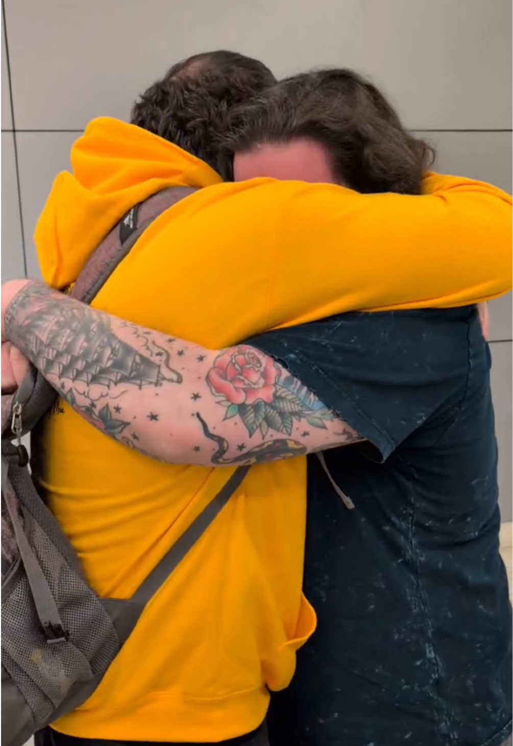 The face of a guy who just really needed his best friend 🥹 #surprise 