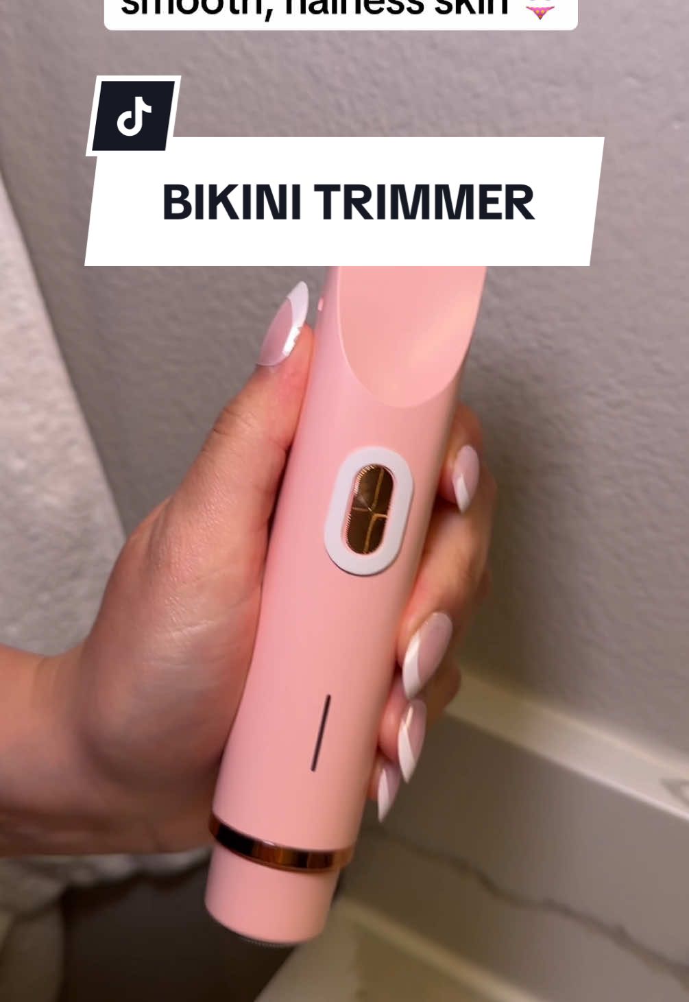 And it’s waterproof!! 💧🥹 #trending #electricbikinitrimmer #bikinishaver #bikinitrimmer 