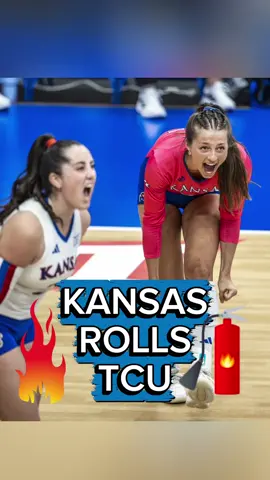 The Jayhawks made a STATEMENT in Lawrence tonight. 🔥 Kansas volleyball just took down No. 10 TCU in straight sets — 28-26, 25-16, and 25-22 — in a match that never really felt out of their control. The energy inside Horejsi Family Volleyball Arena was electric from the first serve to the final point. This was one of those matches that reminds everyone: Kansas volleyball is for real. Jovana Zelenovic was unstoppable — 14 kills, a .500 hitting percentage, 3 blocks, and 2 aces. Every swing looked like a highlight reel moment. When Kansas needed a momentum play, she delivered it. Rhian Swanson came through with 11 kills of her own, and Grace Nelson flirted with a double-double — 9 kills and 10 digs — showing off the depth and balance that’s making this team so dangerous down the stretch. And the defense? Unreal. Aurora Papac led the Jayhawks’ block party with 5 big ones, turning TCU’s high-powered offense into a guessing game. Kansas’ front line completely shut down the Horned Frogs when it mattered most — especially late in the first and third sets, where every rally felt like a battle. With this win, Kansas improves to 15-7 overall and 6-2 in Big 12 play, while TCU falls to 16-4 (6-2). That’s five straight wins for the Jayhawks — and each one has looked stronger than the last. The chemistry, the hustle, the fire — everything’s clicking at the right time. TCU came in ranked, confident, and riding momentum — but Kansas was ready. The Jayhawks attacked from the start, pushed the tempo, and never let the Horned Frogs find rhythm. Every time TCU tried to fight back, Kansas responded with a block, a big dig, or a perfectly placed kill. This is the kind of performance that builds belief — not just in the locker room, but across the Big 12. If you weren’t watching Kansas volleyball before, it might be time to start. The Jayhawks are rising, and they’re doing it with swagger, balance, and grit. You can feel it — this team’s starting to look like a legitimate contender heading into the heart of conference play. 📊 Final Stats Snapshot: • Jovana Zelenovic — 14 kills | .500 hitting | 3 blocks | 2 aces • Rhian Swanson — 11 kills • Grace Nelson — 9 kills, 10 digs • Aurora Papac — 5 blocks • Kansas improves to 15-7 (6-2 Big 12) • TCU falls to 16-4 (6-2 Big 12) • Jayhawks win 3-0: 28-26 | 25-16 | 25-22 #jayhawks #ku #womenssports #collegevolleyball #big12 