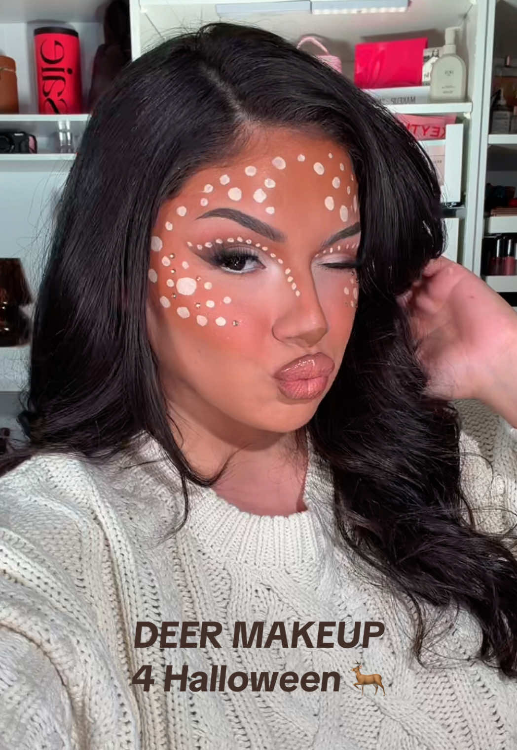 Bambi/Deer makeup will have you feeling the absolute cutest for Halloween 🎃 🦌 #halloweenmakeup #deermakeup #halloween2025 