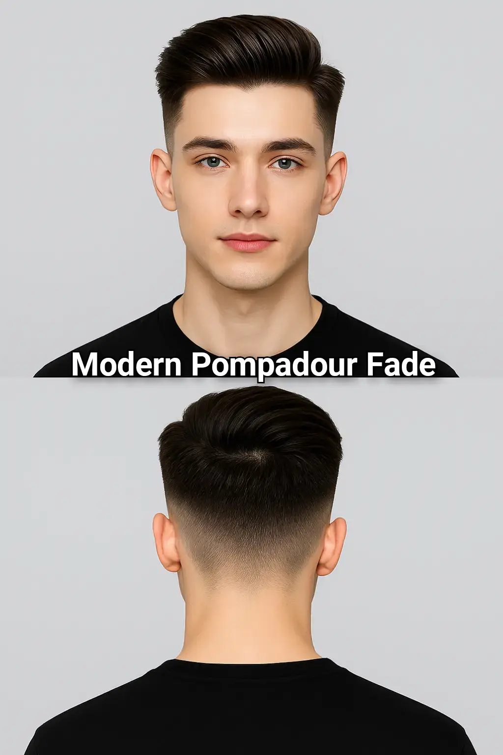 #pompadourfade #pompadour #messywavyhair #frenchcrop #quifffade #slickedback #undercut #haircut 