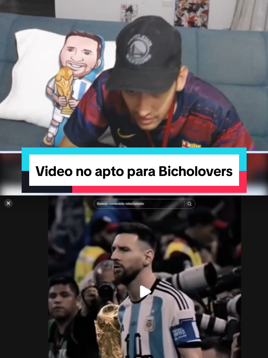 Video no apto para Bicholovers 🫢 #lionelmessi #creadordigital #footballtiktok #videoreaccion #contenidoviral 