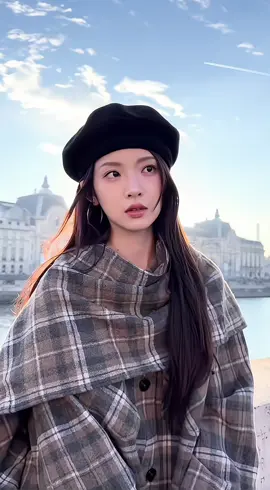 Mùa thu 🍂 tại Paris , mặt bé đáng yêu #truongmieudi #zhangmiaoyi #张淼怡 