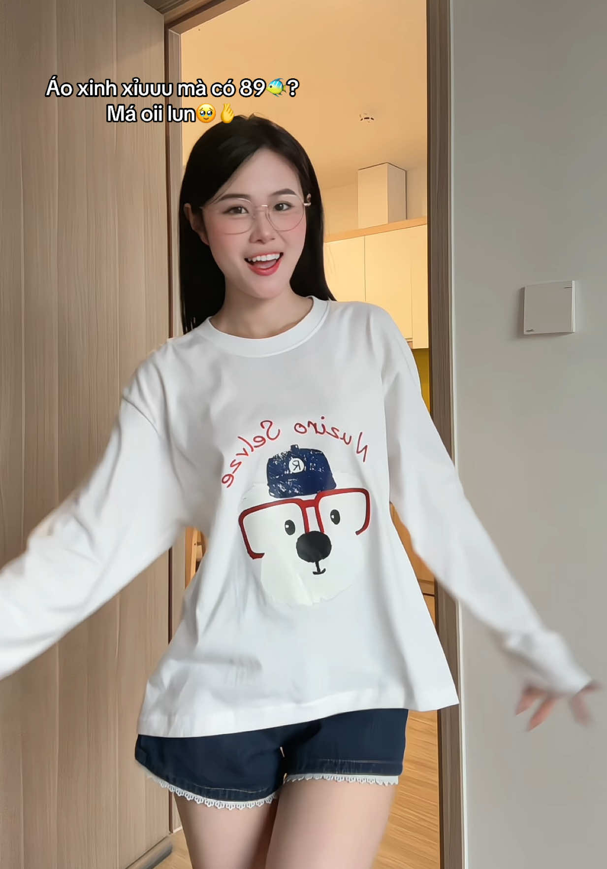 Áo trông yêuu vchhh🥹🫰🫰 #aothundaitay #ashelananh 