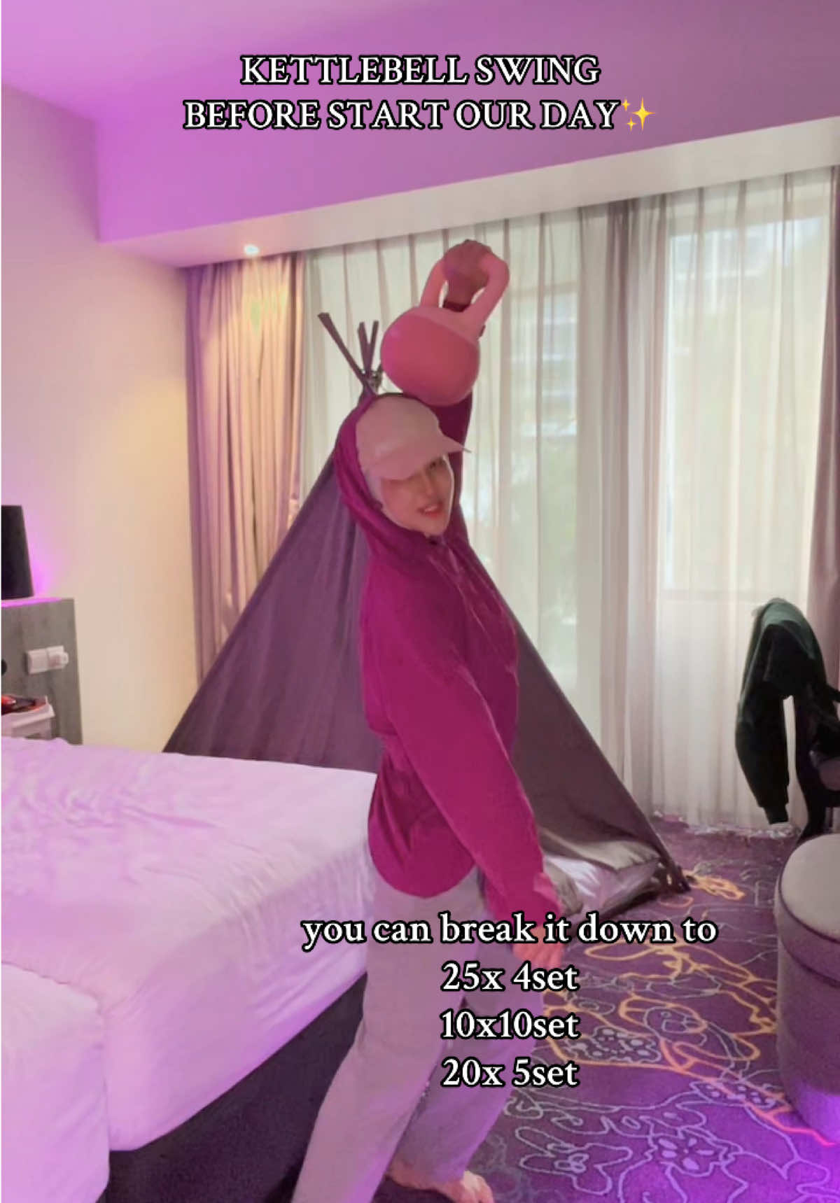 Replying to @Deqnaaa8☺️ bye-bye peru besar, bye-bye mom pouch if you consistently do kettlebell swing😉 good luck!