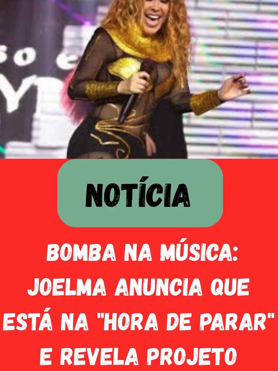 BOMBA NA MÚSICA Joelma anuncia que está na hora de parar e revela projeto surpreendente    -  Joelma pensa em aposentadoria! 😱 Aos 51 anos, a cantora revela desejo de parar para curtir os netos, mas fãs não deixam! Antes de se despedir, ela promete projeto gospel inédito nos próximos meses 🙏✨ Será o fim de uma era? ⚡ #joelma #aposentadoria #gospel #calypso #música