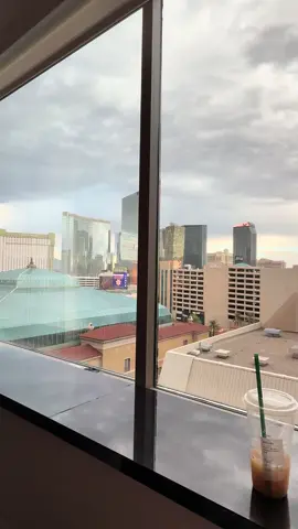 Wicked clouds in Vegas with a little rain today #vegas #sphere #storm 