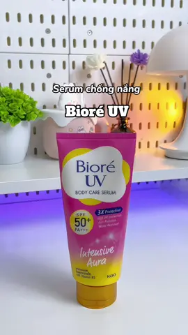 Serum chống nắng Bioré UV hỗ trợ dưỡng sá.ng nâng tone tự nhiên #biore #serumchongnang #bioreuv #bodycare #reviewlamdep 