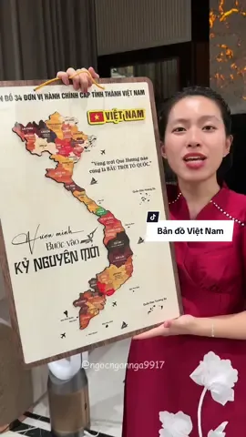 Trả lời @Mạnh Cường Bản đồ Việt Nam 34 tỉnh thành sau sáp nhập vừa đẹp vừa ý nghĩa #bandovietnam#bandotinhthanh#ngocngannga#nnnbandovietnamsausapnhap