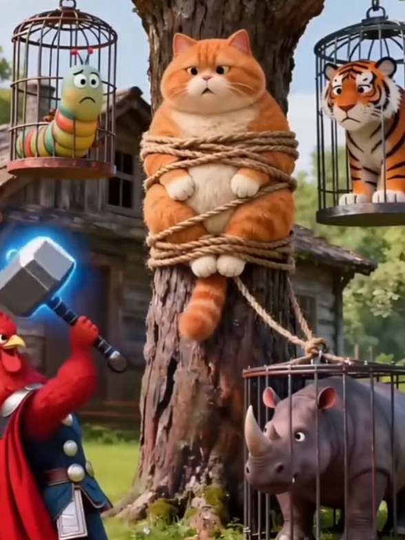 #creatorsearchinsights  #Orangecat # funnyvideo # rescue # cartoon #positivevibes #fyp 