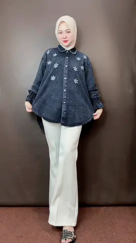 #kemejawanita #kemejajeans #kemejabordir #kemejajeansbordir #kemejaoversize 