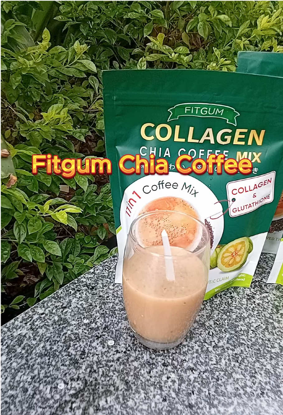 Start your morning with Fitgum Collagen Chia Coffee #fitgum #fitgumchiacoffee #coffee #foryou 