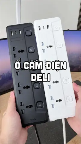 Ổ cắm điện chữ T Deli