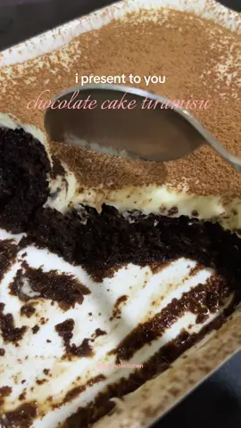 chocolate cake tiramisu 🙂‍↔️ #tiramisu #chocolatecake 