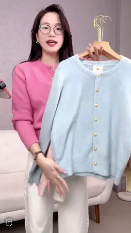 [Deal mở bán] Áo khoác Len Cdg dài tay cúc đồng hàng QC. #aokhoaclencardigan #aokhoaclennu #aolencardigan #aodepmoingay #aolen 