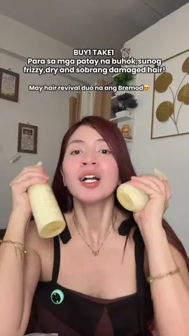 King gusto nyong maging healthy ang hair nyo itry nyo nato agad agad!! #hairserum#shampooandconditioner#hairrevivalduo#repairdamagedhair#bremod 