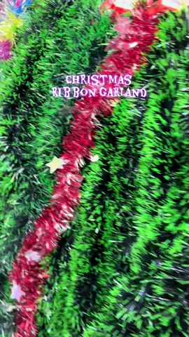 Ribbon garland for Christmas decorations #christmas #decoration #ribbon #garlan 
