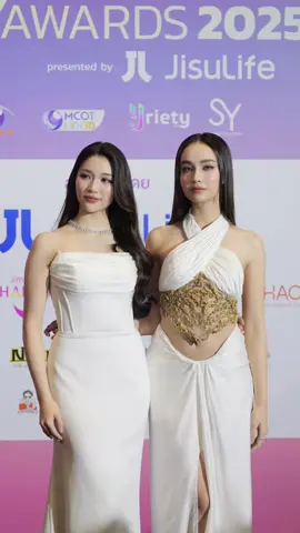 Bị lụy sự xinh đẹp của 2 chỉ ở sự kiện này 🐒🦙 #yentertainawards2025xjisulife  #Poisonouslove  #GinJ #Ginnynatnicha #Aangelinaass 