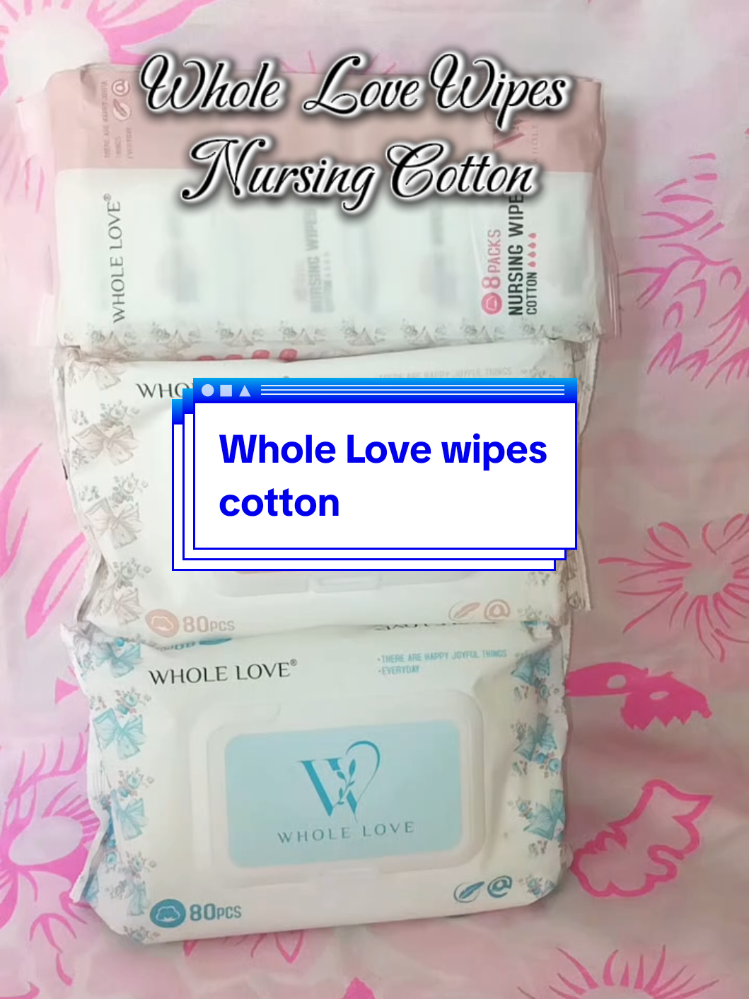 Whole love nursing wipes cotton #wipes #babywipes 