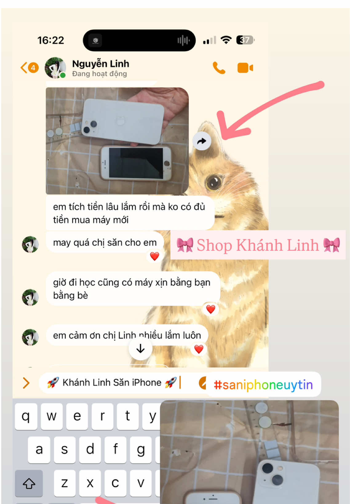 Feedback Khánh Linh Shop 🥰📲 #khanhlinhsaniphone🍎 #uytinchatluong📎 #feedback #viralvideo #uytintaonenthuonghieu 