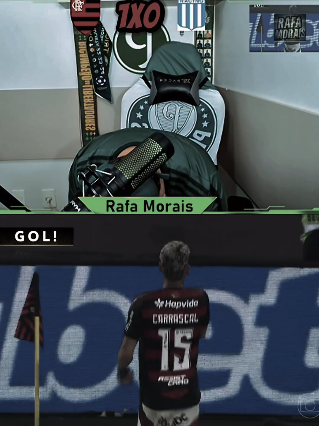 Flamengo 1x0 Racing, React! 💀🏴‍☠️ #flamengo #racing #carrascal #react #libertadores 
