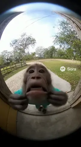 monkey byebye～👋🐒🥲#sora #ai #torndao #monkey 