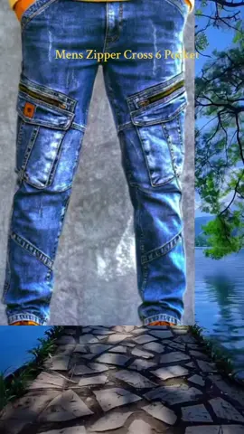 Mens Zipper Cross 6 Pocket.  #fypシ #fyp #seluar 